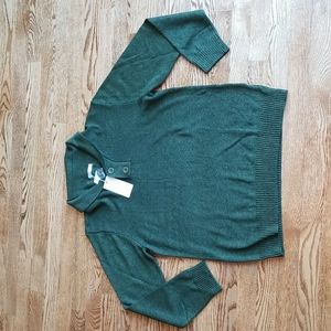 (L) NWT Coofandy Tight Knit Green Ultra Soft Sweater Cabin Coastal Grandma